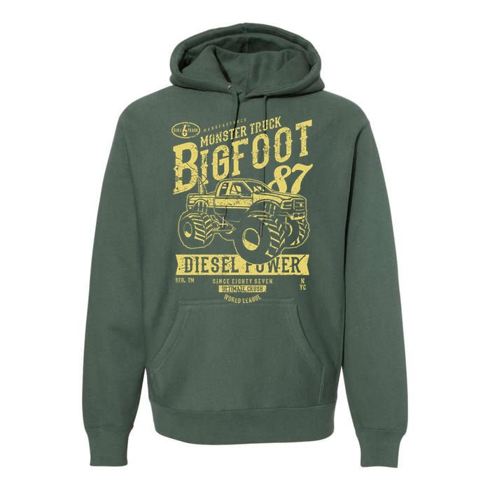 Monster Truck Big Foot Premium Hoodie