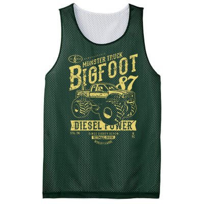 Monster Truck Big Foot Mesh Reversible Basketball Jersey Tank