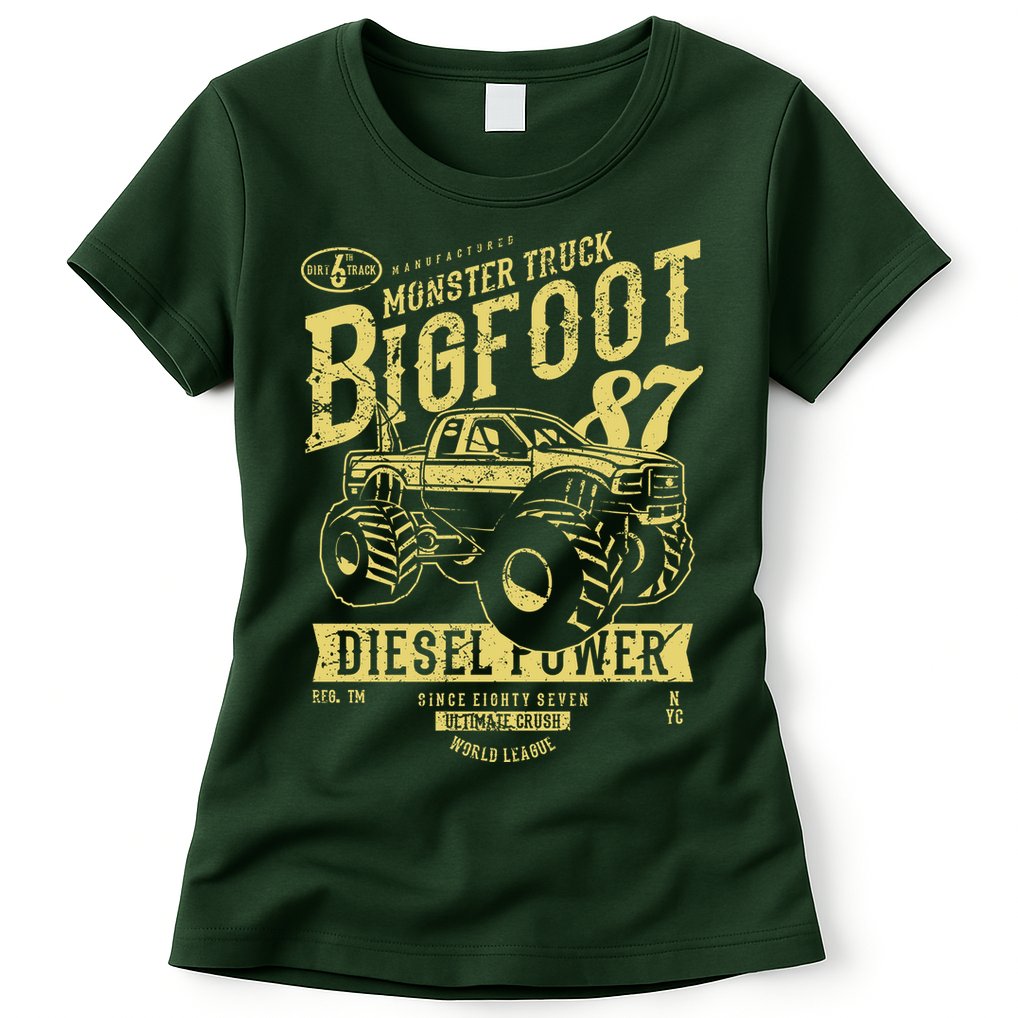 Monster Truck Big Foot Womens T-Shirt