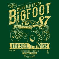 Monster Truck Big Foot Womens T-Shirt