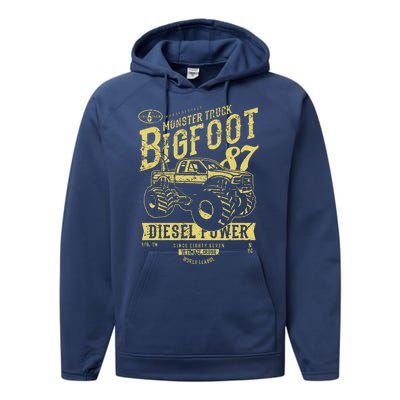 Monster Truck Big Foot Performance Fleece Hoodie