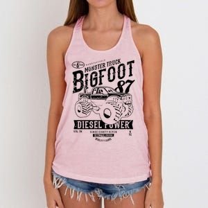 Monster Truck Big Foot Women's Knotted Racerback Tank