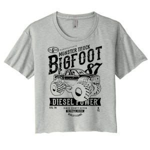 Monster Truck Big Foot Women's Crop Top Tee