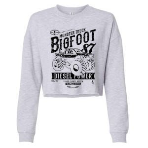 Monster Truck Big Foot Cropped Pullover Crew