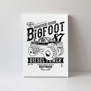 Monster Truck Big Foot Canvas