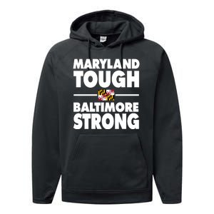 Maryland Tough Baltimore Strong Performance Fleece Hoodie