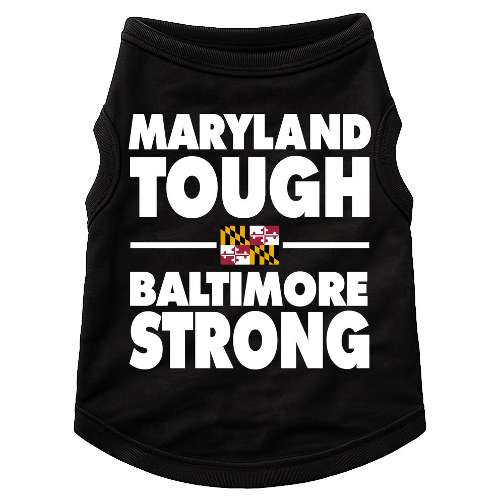 Maryland Tough Baltimore Strong Doggie Tank