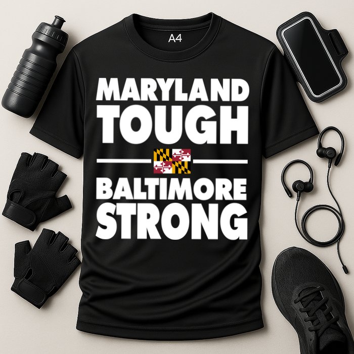 Maryland Tough Baltimore Strong Cooling Performance Crew T-Shirt