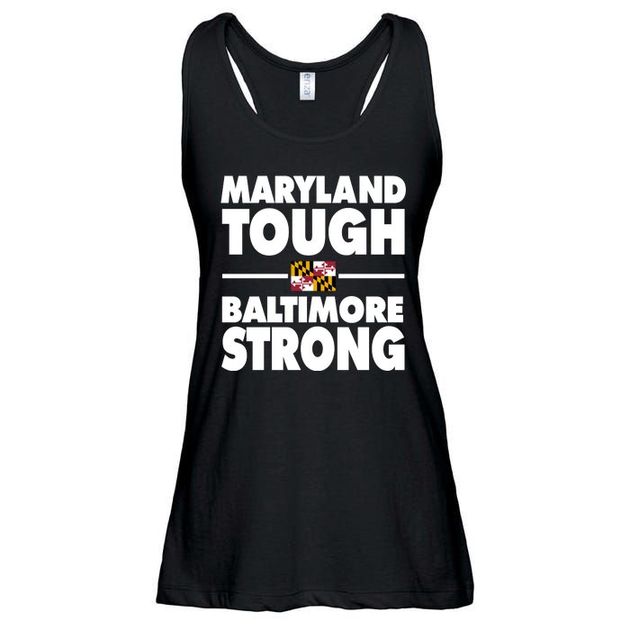 Maryland Tough Baltimore Strong Ladies Essential Flowy Tank