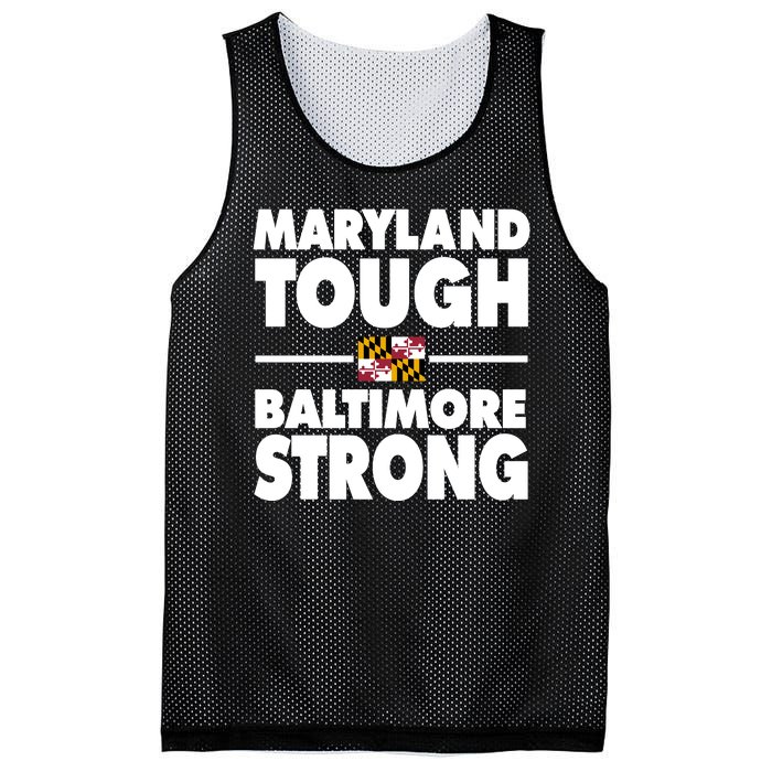 Maryland Tough Baltimore Strong Mesh Reversible Basketball Jersey Tank