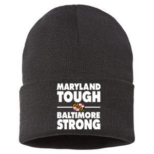 Maryland Tough Baltimore Strong Sustainable Knit Beanie