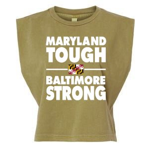 Maryland Tough Baltimore Strong Garment-Dyed Women's Muscle Tee