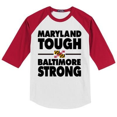 Maryland Tough Baltimore Strong Kids Colorblock Raglan Jersey