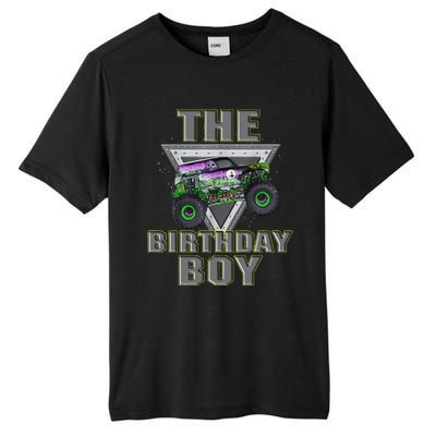 Monster Truck Birthday Boy Tall Fusion ChromaSoft Performance T-Shirt