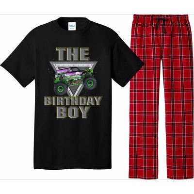 Monster Truck Birthday Boy Pajama Set