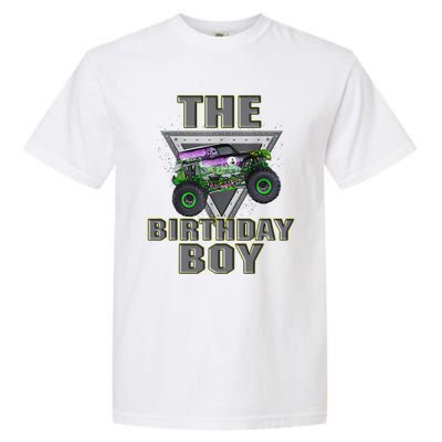 Monster Truck Birthday Boy Garment-Dyed Heavyweight T-Shirt