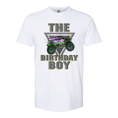 Monster Truck Birthday Boy Softstyle CVC T-Shirt