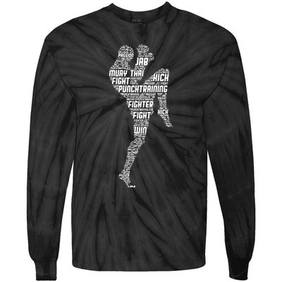 Muay Thai Boxing Tie-Dye Long Sleeve Shirt