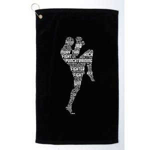 Muay Thai Boxing Platinum Collection Golf Towel