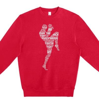 Muay Thai Boxing Premium Crewneck Sweatshirt