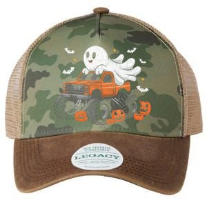 Monster Truck Boy Ghost Pumpkin Halloween Costume Legacy Tie Dye Trucker Hat