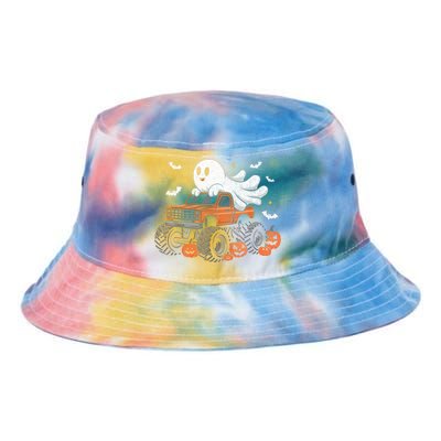 Monster Truck Boy Ghost Pumpkin Halloween Costume Tie Dye Newport Bucket Hat