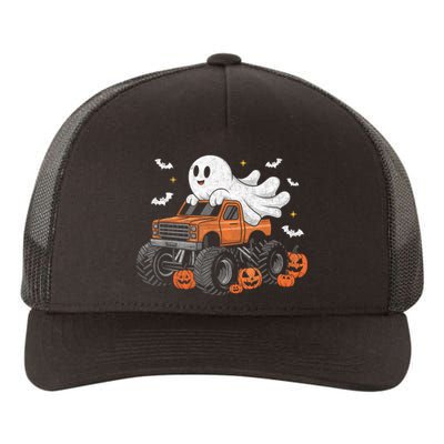 Monster Truck Boy Ghost Pumpkin Halloween Costume Yupoong Adult 5-Panel Trucker Hat