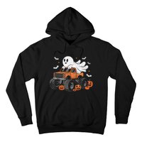 Monster Truck Boy Ghost Pumpkin Halloween Costume Hoodie