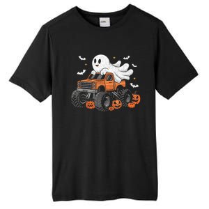 Monster Truck Boy Ghost Pumpkin Halloween Costume Tall Fusion ChromaSoft Performance T-Shirt