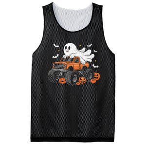 Monster Truck Boy Ghost Pumpkin Halloween Costume Mesh Reversible Basketball Jersey Tank