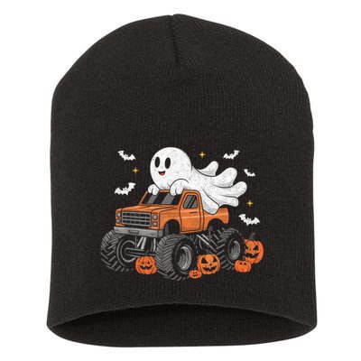 Monster Truck Boy Ghost Pumpkin Halloween Costume Short Acrylic Beanie