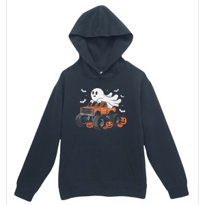 Monster Truck Boy Ghost Pumpkin Halloween Costume Urban Pullover Hoodie