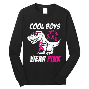 Monster Truck Breast Cancer Long Sleeve Shirt