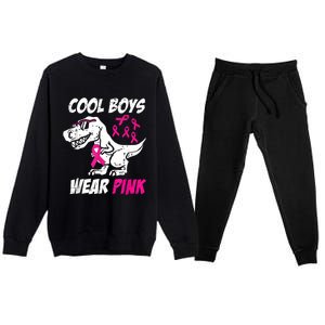 Monster Truck Breast Cancer Premium Crewneck Sweatsuit Set