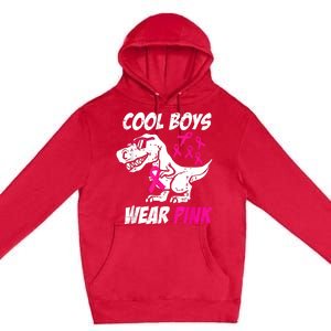 Monster Truck Breast Cancer Premium Pullover Hoodie