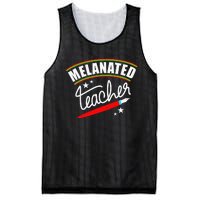 Melanated Teacher Black Teacher Pride Black History Month Mesh Reversible Basketball Jersey Tank