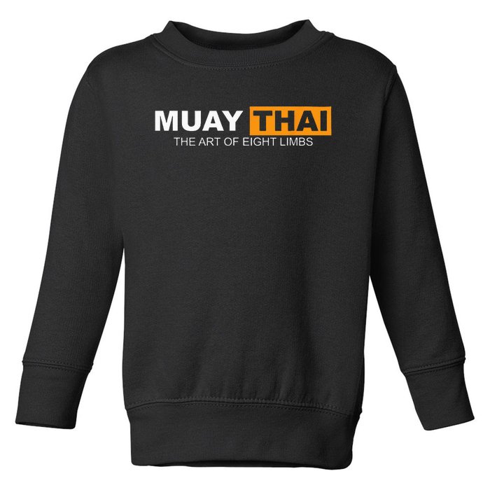 Muay Thai Boxing Kickboxing MMA Toddler Sweatshirt