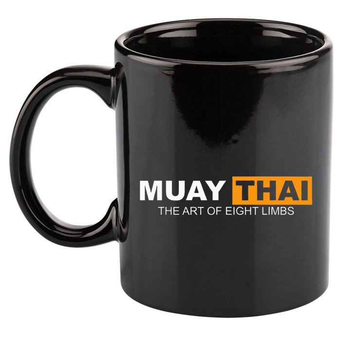 Muay Thai Boxing Kickboxing Mma 11oz C Handle Ceramic Mug