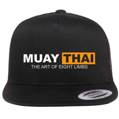 Muay Thai Boxing Kickboxing Mma Flat Bill Trucker Hat