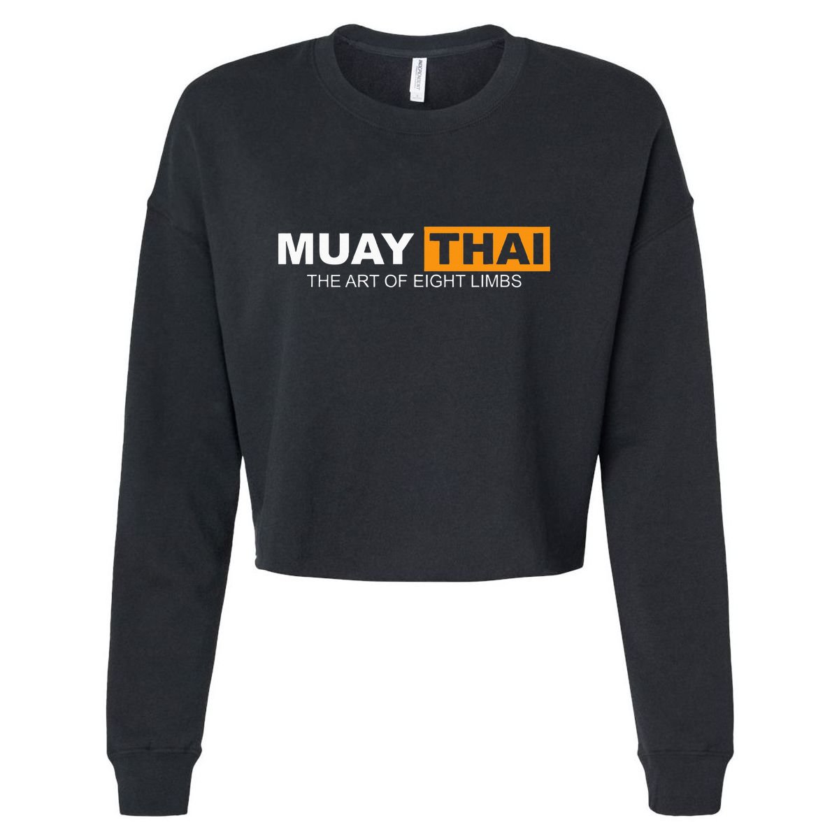 Muay Thai Boxing Kickboxing Mma Cropped Pullover Crew