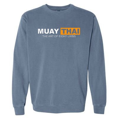 Muay Thai Boxing Kickboxing Mma Garment-Dyed Sweatshirt