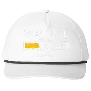 Mom To Be 2025 Loading Mom Est 2025 Promoted To Mommy Gift Snapback Five-Panel Rope Hat