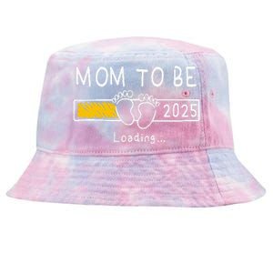 Mom To Be 2025 Loading Mom Est 2025 Promoted To Mommy Gift Tie-Dyed Bucket Hat