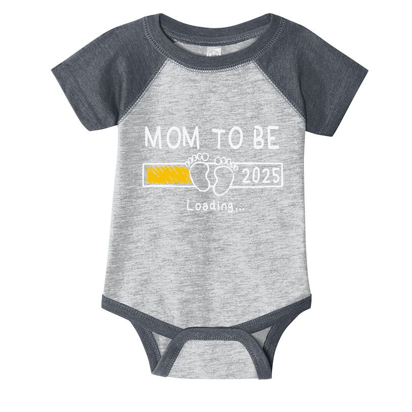 Mom To Be 2025 Loading Mom Est 2025 Promoted To Mommy Gift Infant Baby Jersey Bodysuit