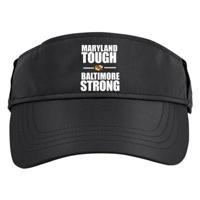 Maryland Tough Baltimore Strong Adult Drive Performance Visor