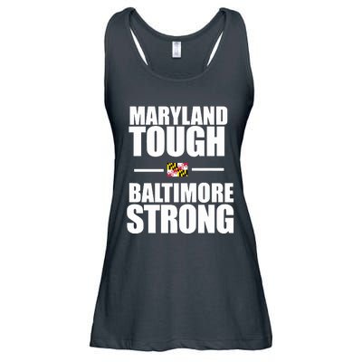 Maryland Tough Baltimore Strong Ladies Essential Flowy Tank