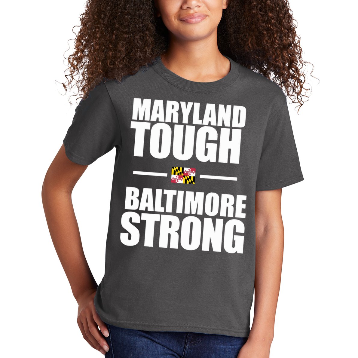 Maryland Tough Baltimore Strong Kids T-Shirt