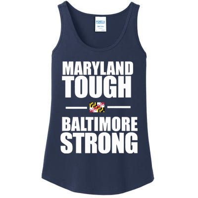 Maryland Tough Baltimore Strong Ladies Essential Tank