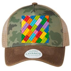 Many Toy Blocks Pattern Legacy Tie Dye Trucker Hat