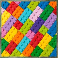 Many Toy Blocks Pattern Legacy Tie Dye Trucker Hat